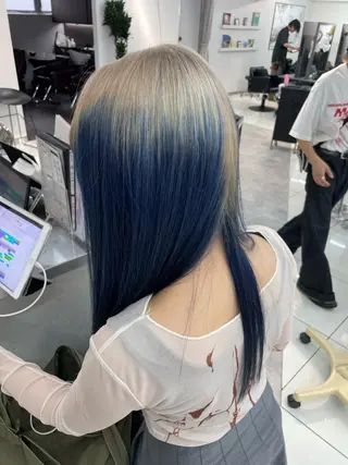 セミロング カラー ヘアアレンジ ボブ/透明感ベージュ 🫧クルミ🌟のヘアスタイル