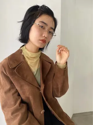 ミディアム カラー 🐏Yuna＊透明感 カラー🤍✨のヘアスタイル