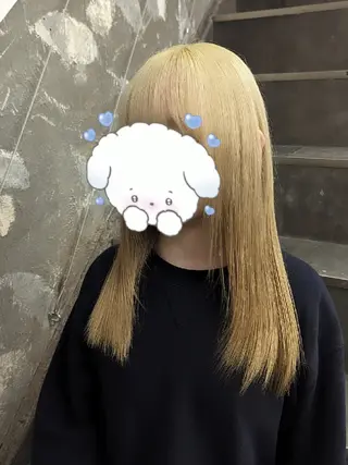 ロング カラー 推しカラー🦉にじさ んじカラー🌈🕒✨のヘアスタイル