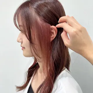 ロング カラー akane🤍 ブリーチ/ベージュのヘアスタイル