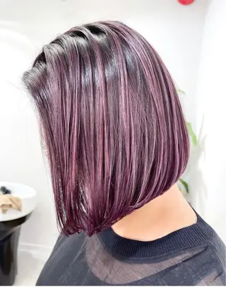 ミディアム カラー hair design icoii所属・横田 美咲のヘアスタイル