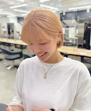 ショート モテヘア/グレージュ /ボブ/前原汐🎐のヘアスタイル