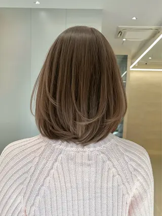 ミディアム PULSE yokohama所属・横浜駅/韓国レイヤー カット/髪質改善のヘアスタイル