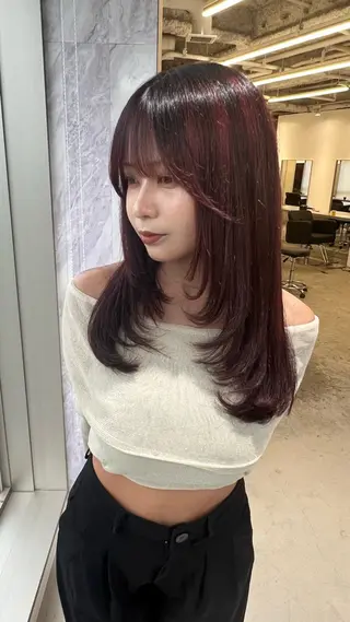 セミロング 高橋 充輝のヘアスタイル