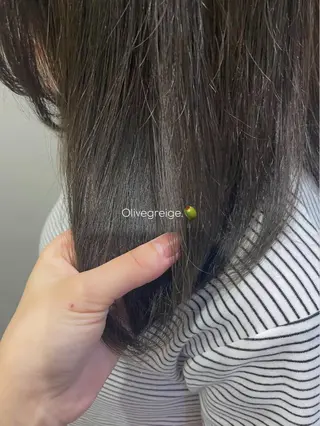 ミディアム カラー Anfin所属・サクマ マナミ🎀のヘアスタイル