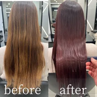 セミロング カラー hair salon Ranun髪質改善のヘアスタイル