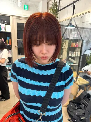 ショート カラー 艶カラー 🤍🫧/makoのヘアスタイル