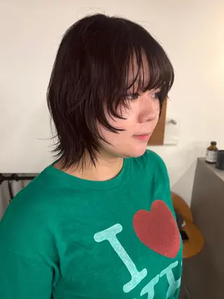 ミディアム tonari所属・ブリーチモデル/ カットモデル/Riaのヘアスタイル