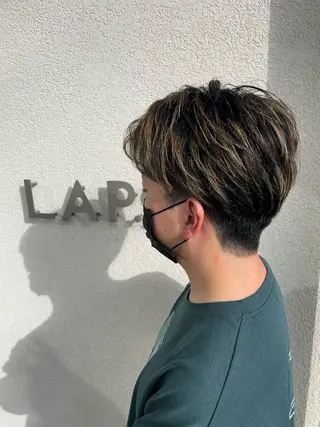 ミディアム カラー メンズ LAP.s所属・LAP.s 中嶋　諒のヘアスタイル