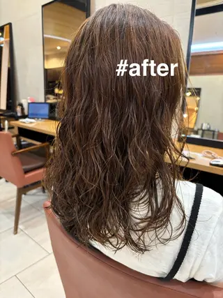 パーマ ボブ/ミディアム 親しみやすさ/さくらのヘアスタイル