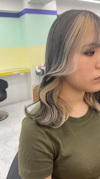 ミディアム カラー ヘアアレンジ メンズ 艶カラー の達人のヘアスタイル