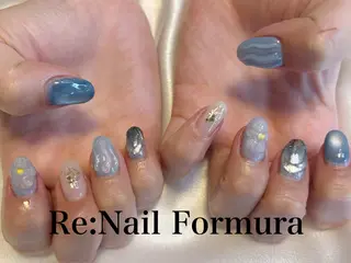 ミディアム Re:Nail Formula所属・kido chieのネイルデザイン