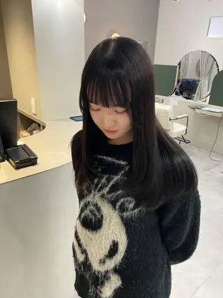 セミロング 中村 心春のヘアスタイル