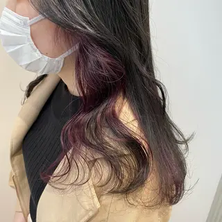 セミロング カラー ヘアアレンジ GO TODAY SHAiRE SALON 原宿verno店所属・完全💗マンツーマン marinのヘアスタイル