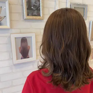 セミロング カラー 【髪質改善】 夏目結以のヘアスタイル