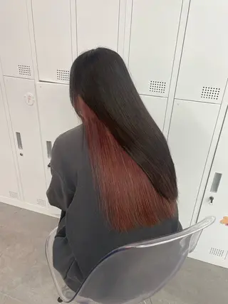 ロング カラー ヘアアレンジ Beleza原宿所属・MOMO艶髪 🩵モテカラーのヘアスタイル