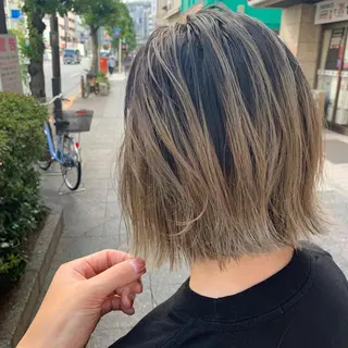 ミディアム カラー ヘアアレンジ ネイル 🟤TAP🟤 木曳野　金沢店のヘアスタイル