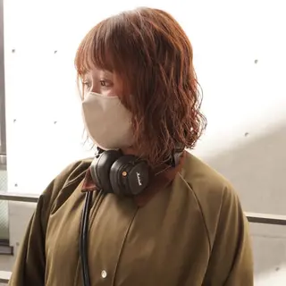 ショート パーマ benji仙台所属・KOKI/ ボブ/ パーマ/透明感カラーのヘアスタイル