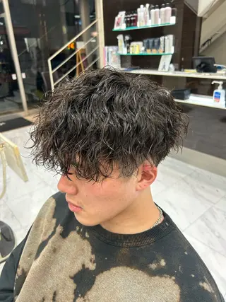 ショート パーマ メンズ メンズパーマ 💈後閑和真💈のヘアスタイル