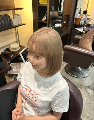 ショート カラー 坂本奈都美 🎀のヘアスタイル