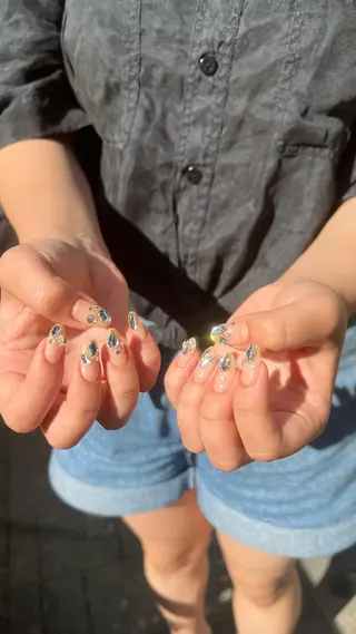 ネイル 韓国🩶Y2Kネイル 💫くれはのネイルデザイン