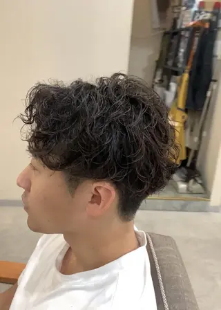 ショート パーマ メンズ クセを最大限に活かす メンズパーマ奈良大祐のヘアスタイル