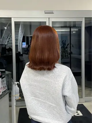 ミディアム カラー 韓国ヘア/透明感カラ ー/メンズレディースのヘアスタイル