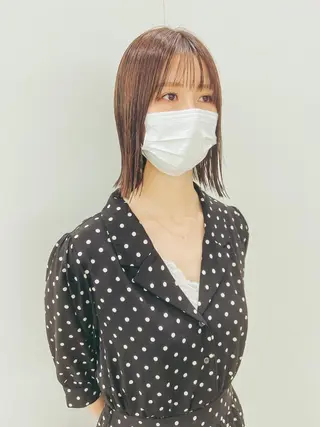 ミディアム カラー つくばUtooe's 副店長　寺沢颯のヘアスタイル