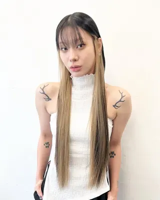 セミロング カラー HARU//原宿🤍 リピート率NO.1のヘアスタイル