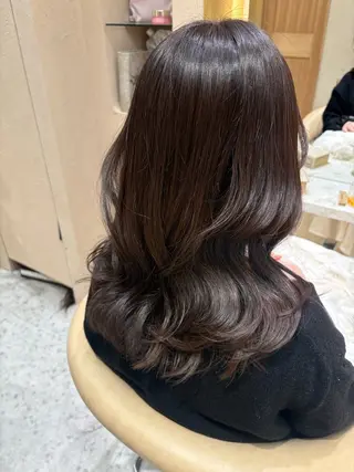 セミロング Kanami/韓国風 /艶カラーのヘアスタイル