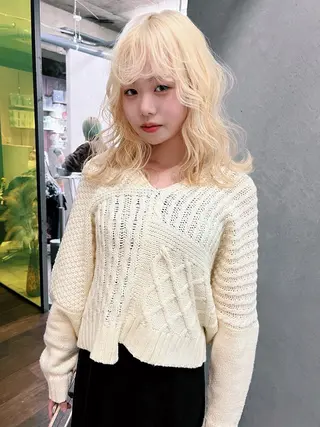 ロング カラー 🧡色落ちまで2度綺 麗なカラー🧡ヨシキのヘアスタイル