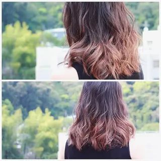 セミロング カラー Viage （ビアージュ）のヘアスタイル