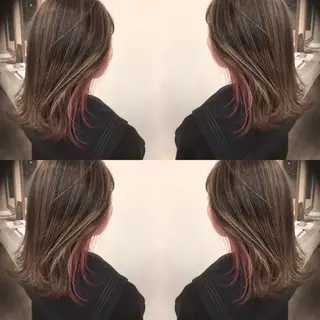 ミディアム カラー Hair make VERDA所属・富永 憲一郎のヘアスタイル