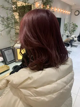 カラー ラベンダー/レイヤー スタイル🤎mamiのヘアスタイル