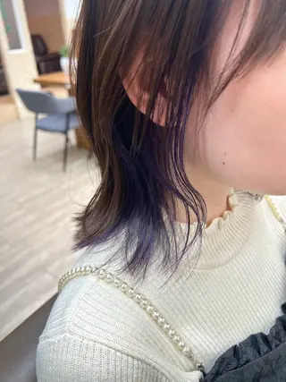 ミディアム カラー 透明感カラー/ イルミナカラーヒロキのヘアスタイル
