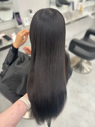 カラー 韓国風暗髪ヘア🤍 🫧MIREIのヘアスタイル