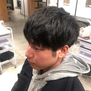 ショート カラー パーマ ヘアアレンジ メンズ パーソナルカラー合わ せたカラー🤍なつみのヘアスタイル