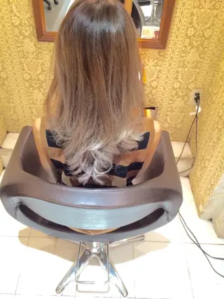 セミロング ロング カラー kazufumi ..のヘアスタイル