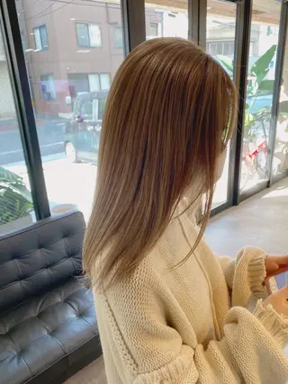 セミロング カラー RIENSリエンス ✂️木村康二✂️のヘアスタイル