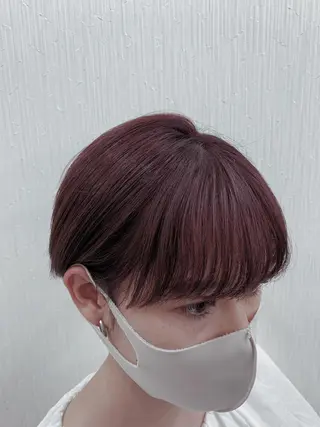 ショート カラー 🌿nudeカラー/ レイヤー/藤原🌿のヘアスタイル