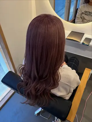 セミロング カラー 髪質改善 Aimer 北千住店所属・akari/柔らか カラー/ヘアセット✦のヘアスタイル