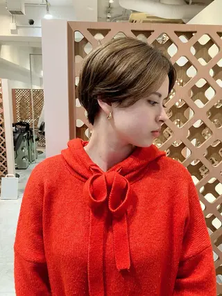 ショート パーマ 川間 将彦のヘアスタイル