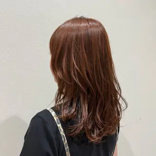セミロング カラー 韓国レイヤー｜ 透明感カラー｜ココナのヘアスタイル