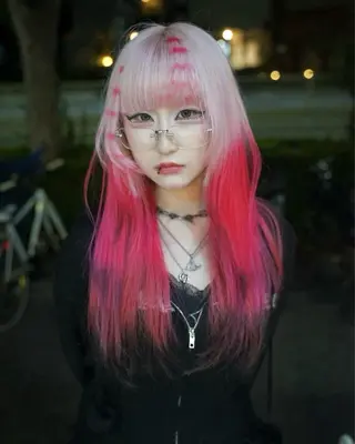 カラー 原宿/ハイトーン ⭐︎airi⭐︎のヘアスタイル