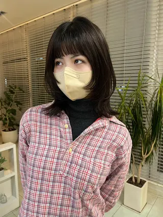 ミディアム kchiara所属・yura /レイヤーカットのヘアスタイル