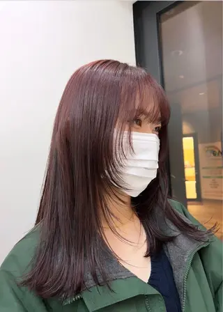 セミロング カラー タカノ ノゾミのヘアスタイル