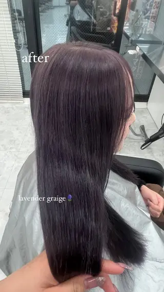 ロング 艶髪ハイトーンカラー 渋谷🥇ririkaのヘアスタイル