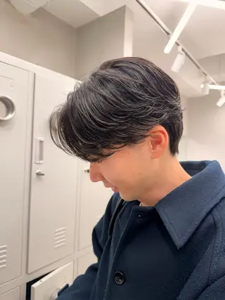 パーマ メンズ メンズ/シャドウ/ 波巻き/kyogoのヘアスタイル