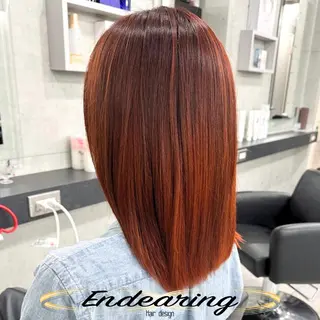 カラー Endearing 銀座/レイヤーカットのヘアスタイル