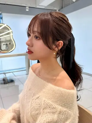 ロング 顔周り🇰🇷韓国 レイヤー/いづみ💞のヘアスタイル